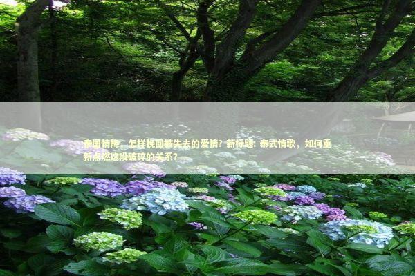 泰国情降，怎样挽回被失去的爱情? 新标题: 泰式情歌，如何重新点燃这段破碎的关系？ 泰国情降法事预约