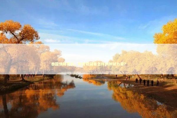 泰国情降黑衣，究竟隐藏着怎样的神秘力量？ 泰国情降法事预约